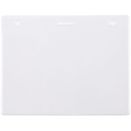 Карман для бейджа Lucid, горизонтальный, из фактурного ПВХ