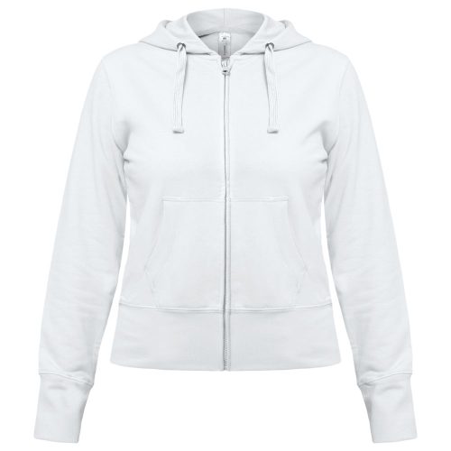 Толстовка женская Hooded Full Zip белая