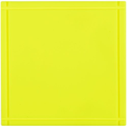 Лейбл из ПВХ Dzeta, L, желтый неон