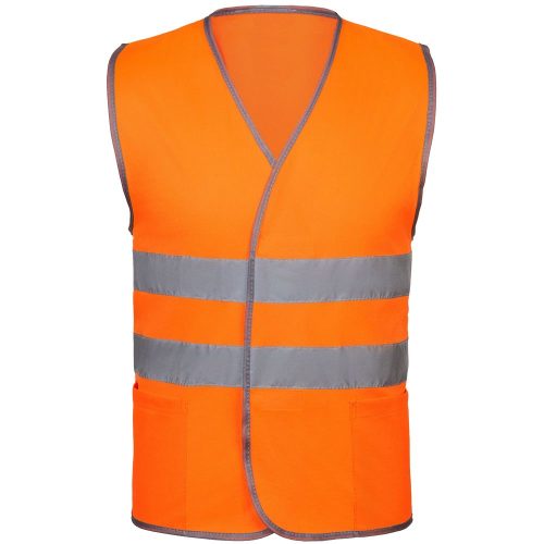 Сигнальный жилет СО-1 ТР, оранжевый флуоресцентный