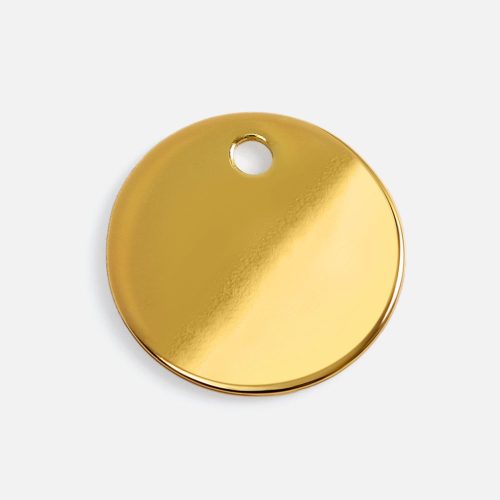 Шильдик металлический Alfa Sirkel, золотистый глянцевый