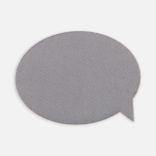 Наклейка тканевая Lunga Bubble, M, серая