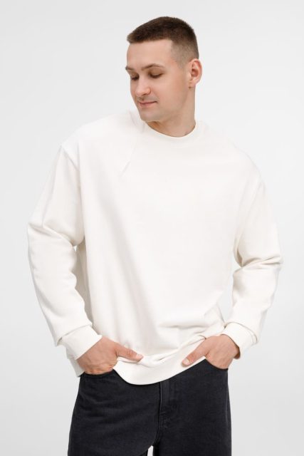 Свитшот унисекс Sinkopa, молочно-белый