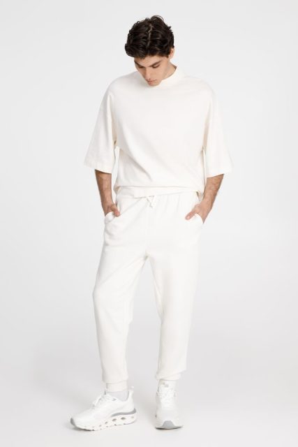 Джоггеры J2, молочно-белые