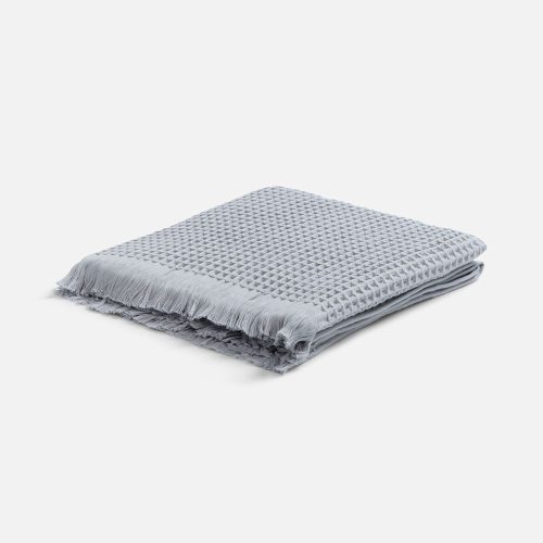 Плед вафельный Elenglect, светло-серый