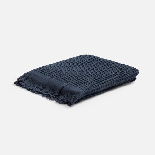 Плед вафельный Elenglect, темно-серый