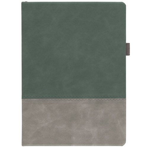 Ежедневник Horizon, недатированный, серый с зеленым