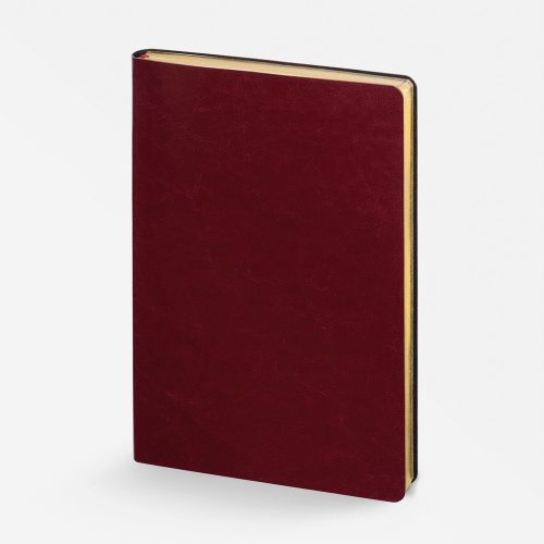 Ежедневник Nebraska Flex, недатированный, бордовый с золотистым