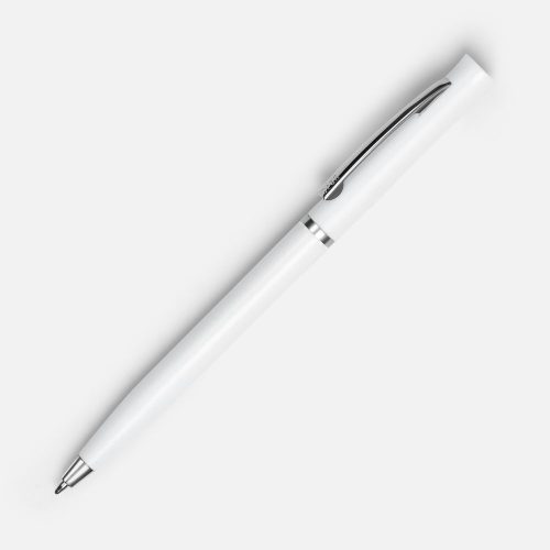 Ручка шариковая Euro Chrome, белая