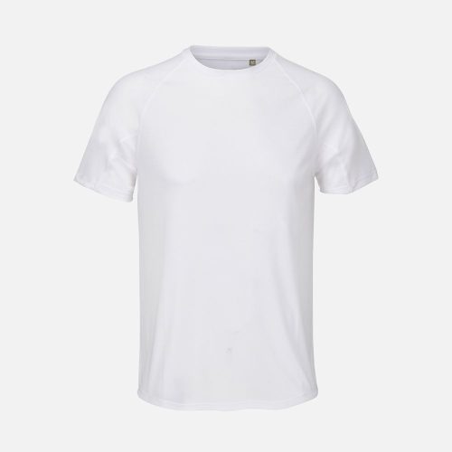 Футболка спортивная унисекс Vortex, белая