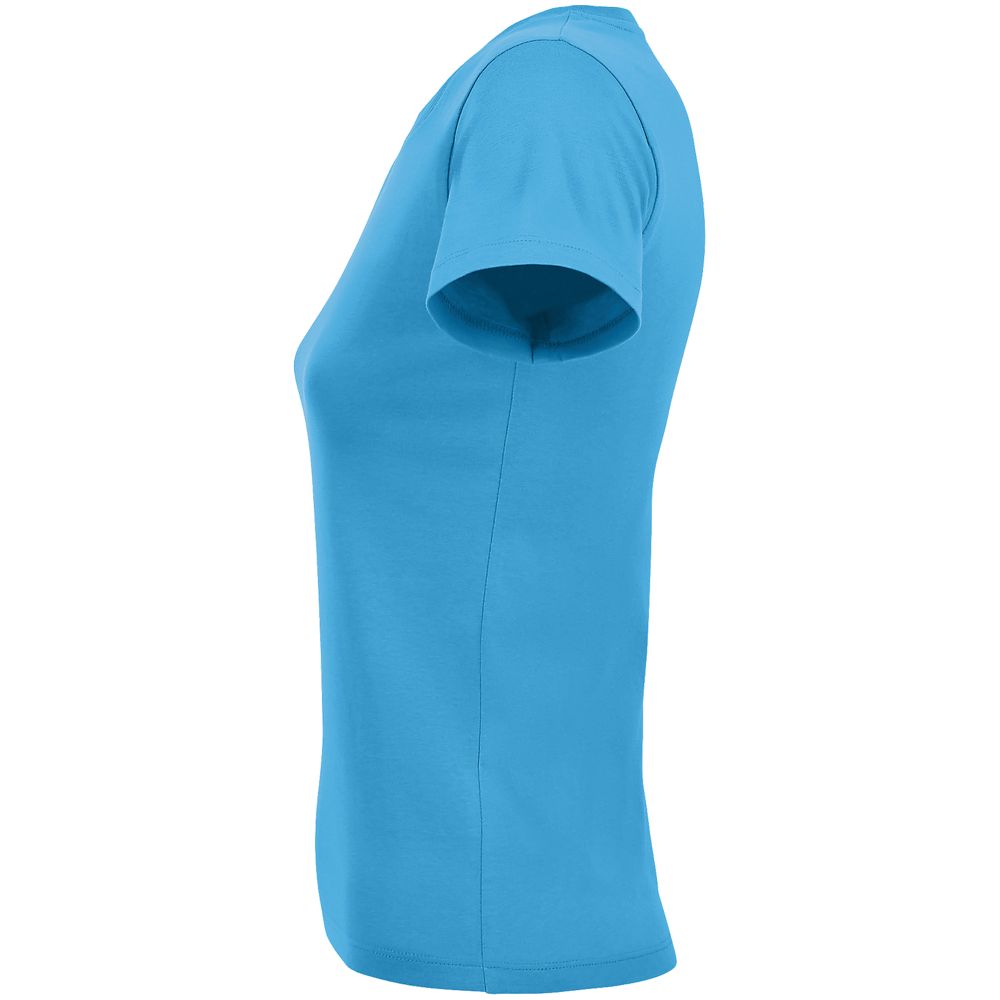 Футболка женская Regent Fit Women, ярко-бирюзовая — изображение 4