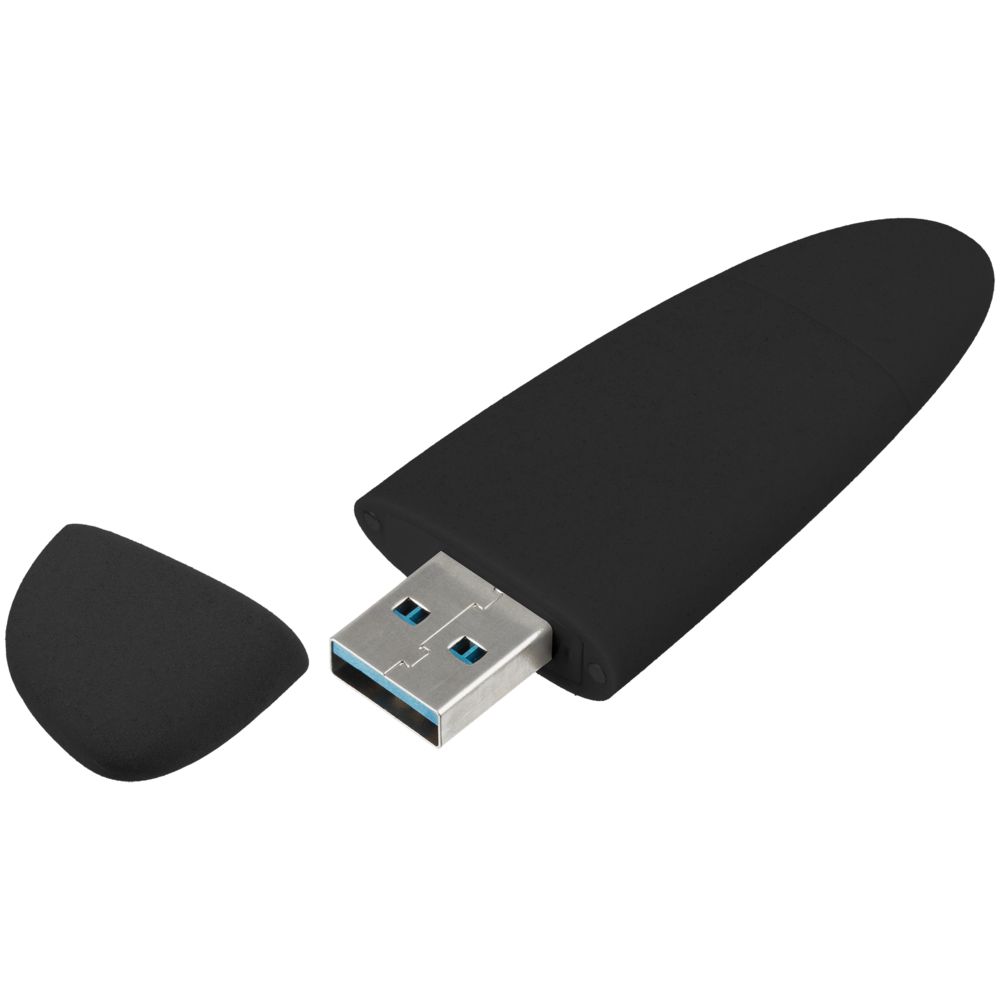 Флешка Pebble Type-C, USB 3.0, черная, 16 Гб — изображение 3
