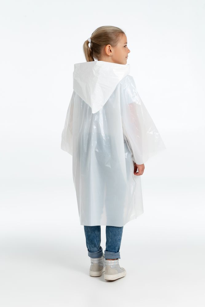 Дождевик-плащ детский BrightWay Kids, белый — изображение 8