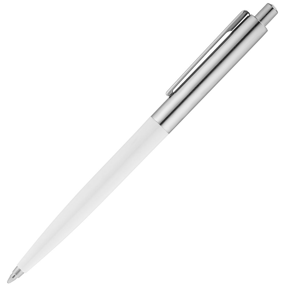 Ручка шариковая Senator Point Metal, белая — изображение 4