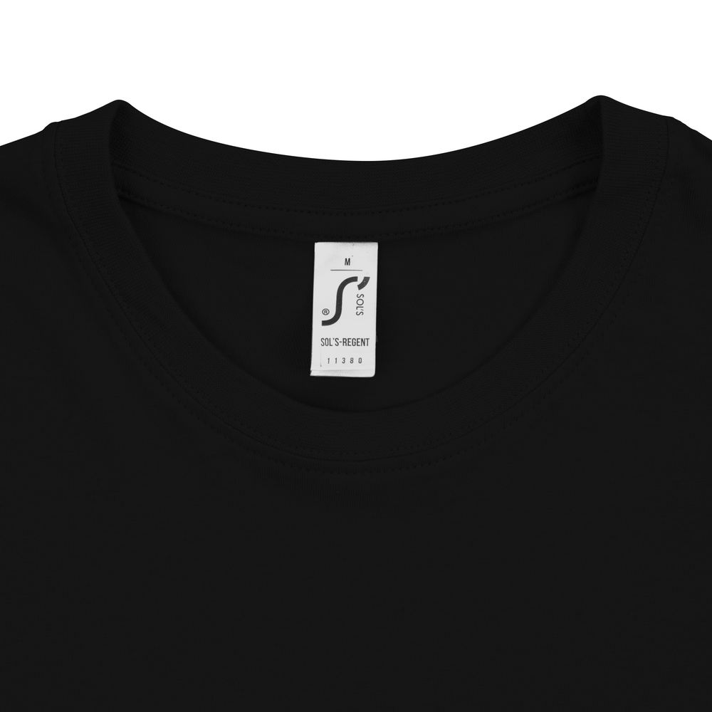 Футболка унисекс Regent 150, черная — изображение 4