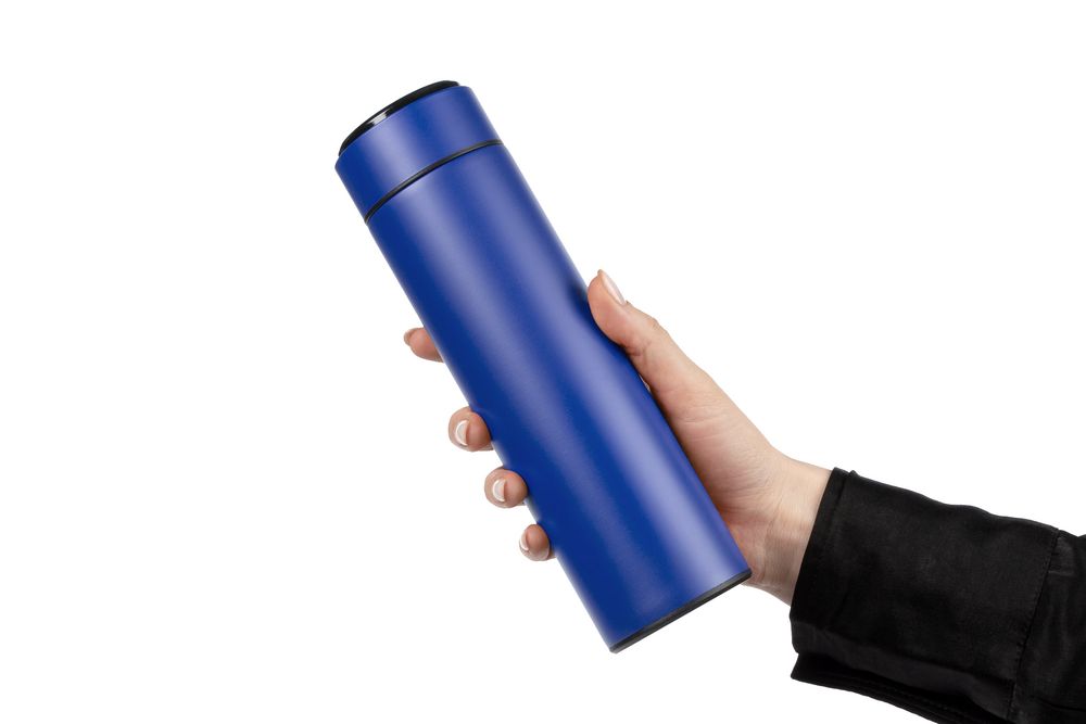 Смарт-бутылка с заменяемой батарейкой Long Therm, синяя — изображение 8
