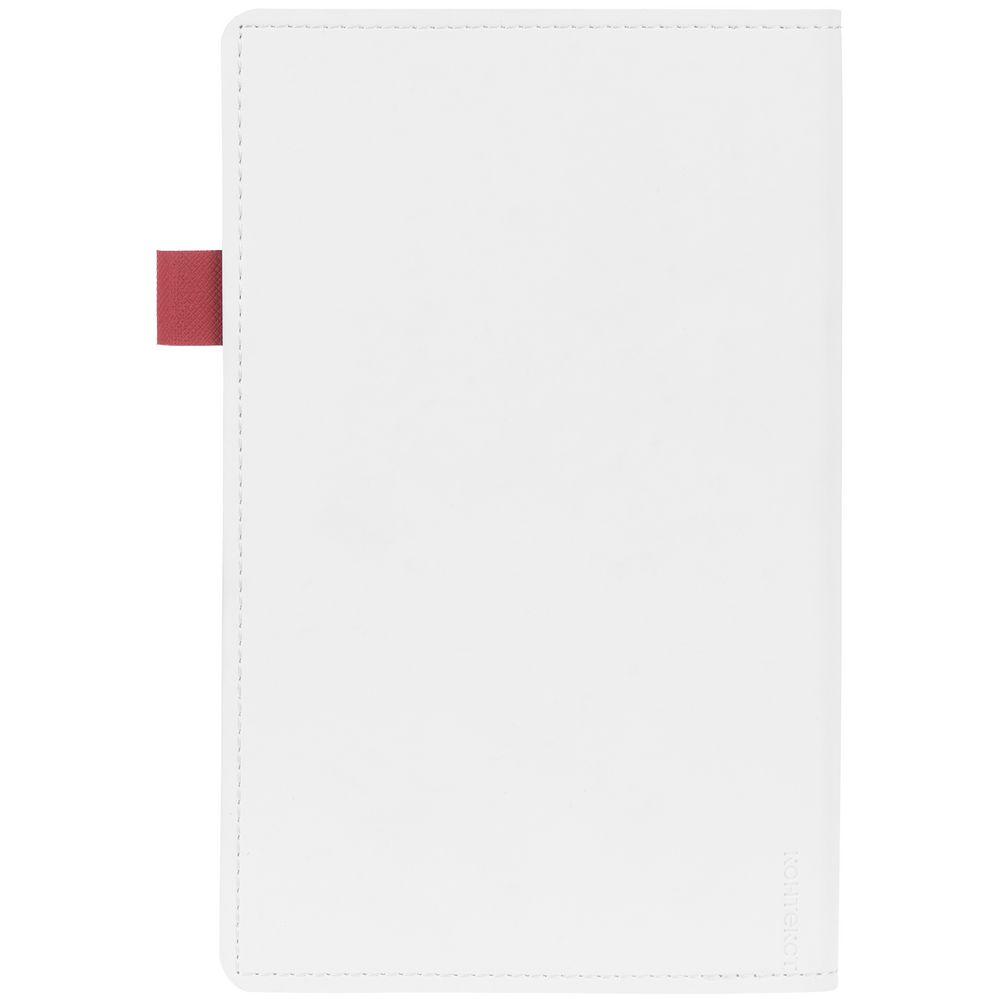 Ежедневник White Shall, недатированный, белый с красным — изображение 4