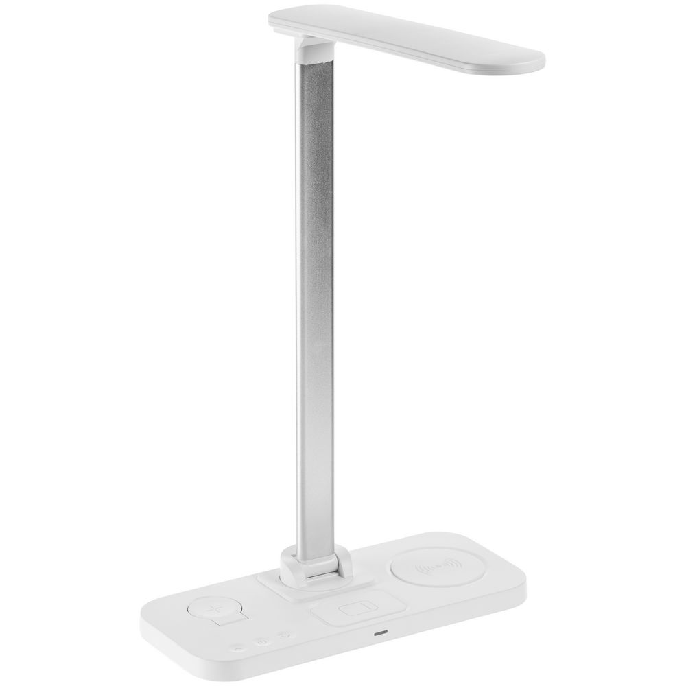 Настольная лампа с беспроводной зарядкой Power Light, белая — изображение 3