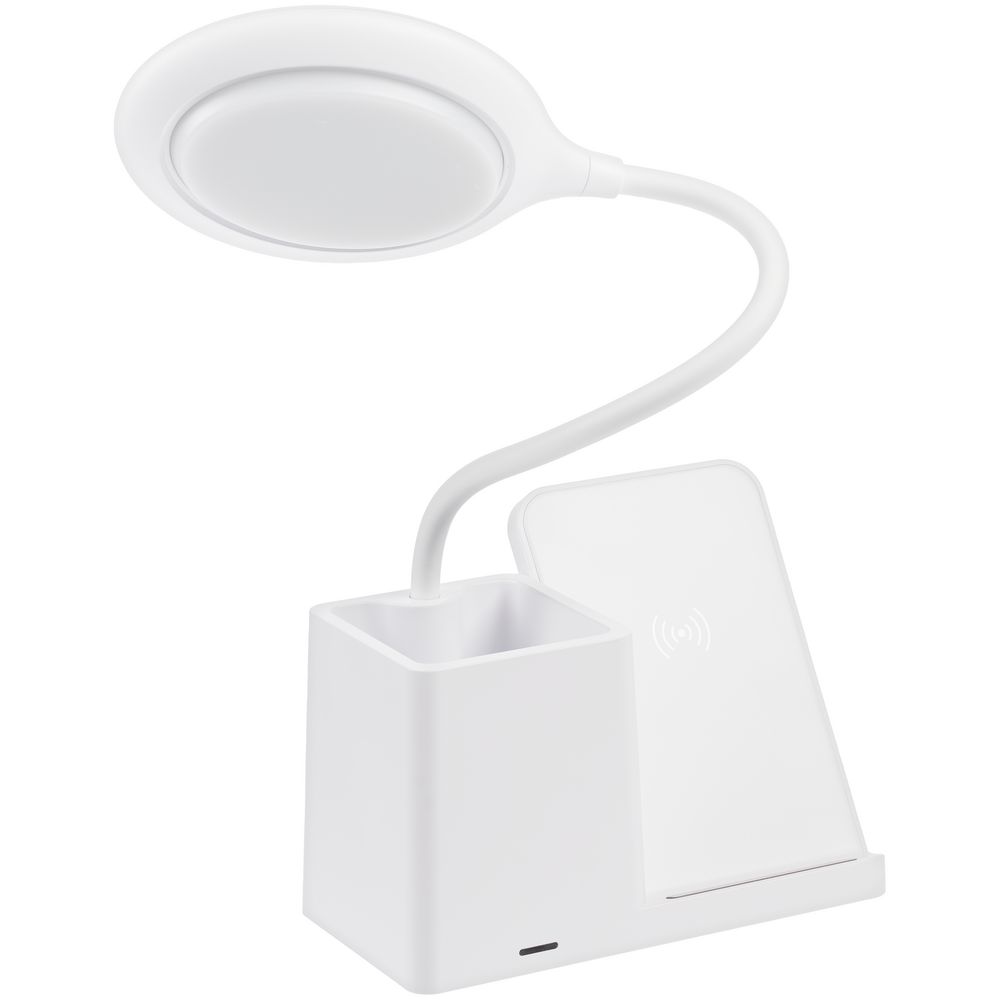 Лампа с органайзером и беспроводной зарядкой writeLight, ver. 2, белая — изображение 8