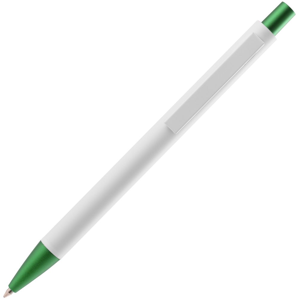 Ручка шариковая Chromatic White, белая с зеленым — изображение 4