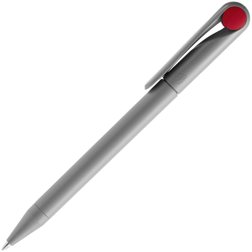 Ручка шариковая Prodir DS1 TMM Dot, серая с красным — изображение 3