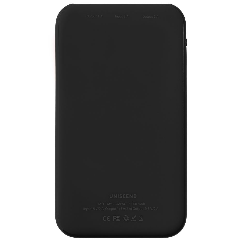 Внешний аккумулятор Uniscend Half Day Compact 5000 мAч, черный — изображение 4