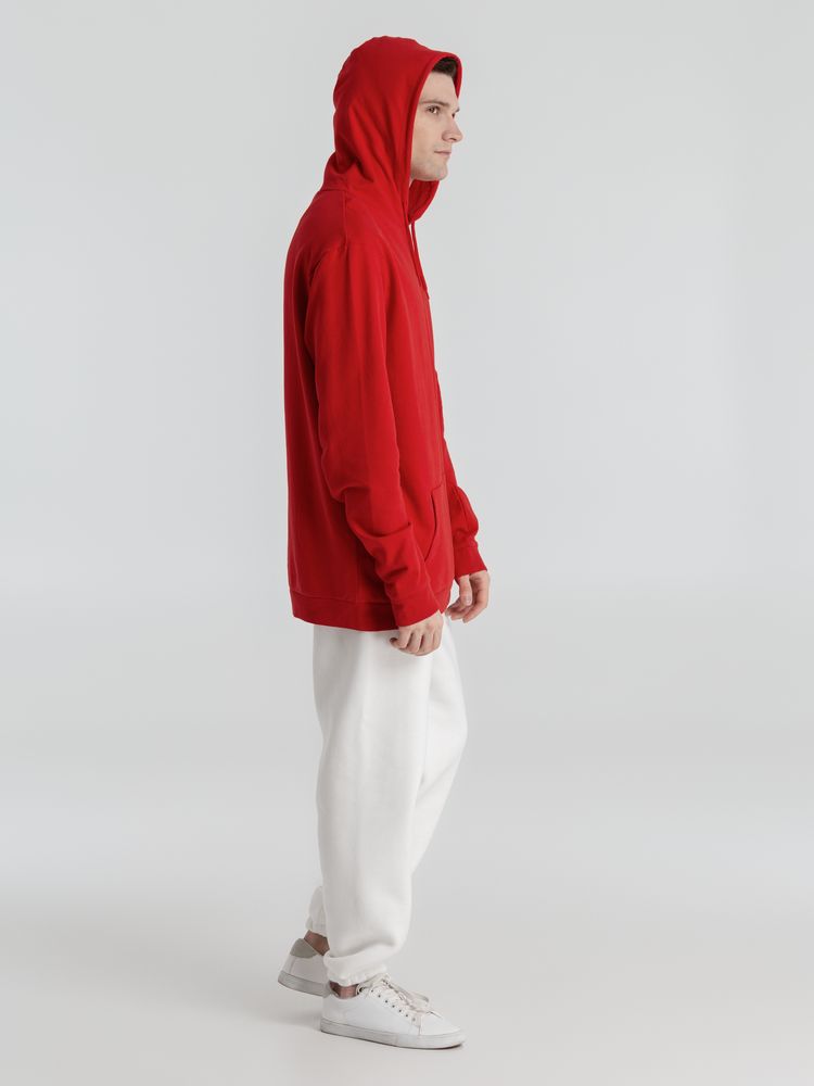 Толстовка с капюшоном унисекс Hoodie, красная — изображение 10