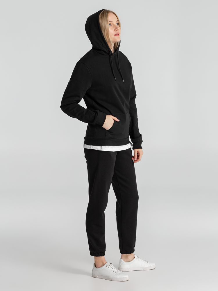 Толстовка с капюшоном унисекс Hoodie, черная — изображение 13