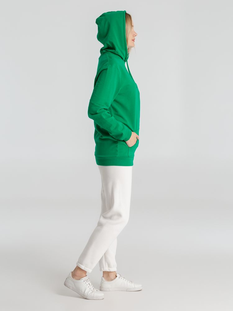 Толстовка с капюшоном унисекс Hoodie, зеленая — изображение 8