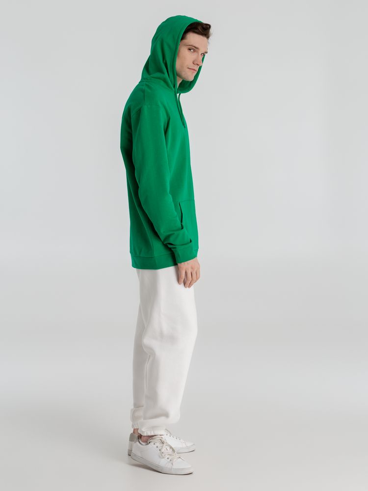 Толстовка с капюшоном унисекс Hoodie, зеленая — изображение 13