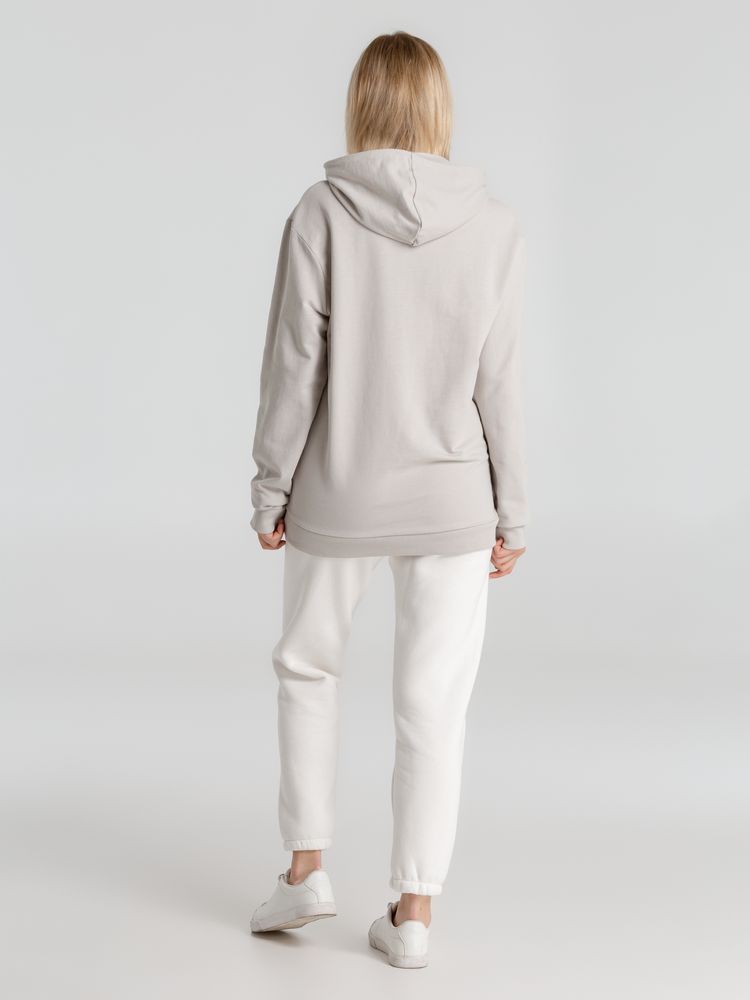 Толстовка с капюшоном унисекс Hoodie, дымчато-серая — изображение 16