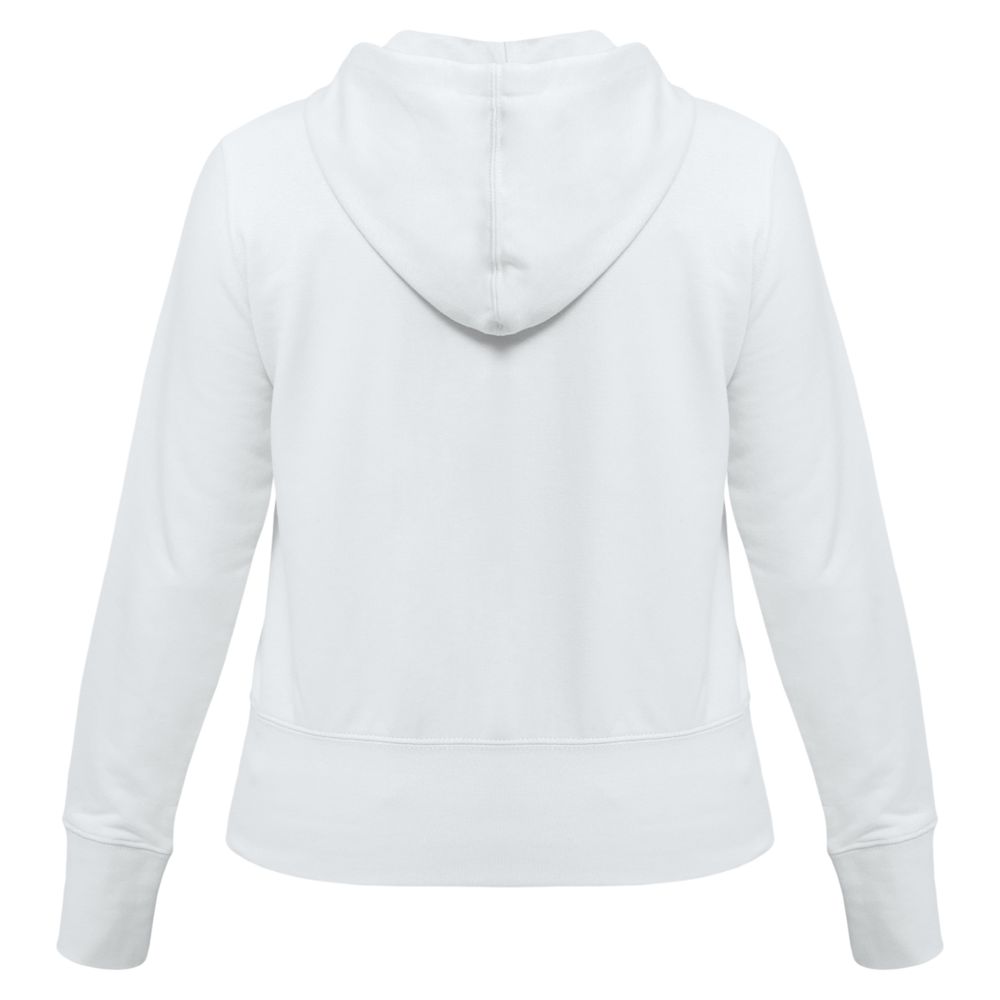 Толстовка женская Hooded Full Zip белая — изображение 4