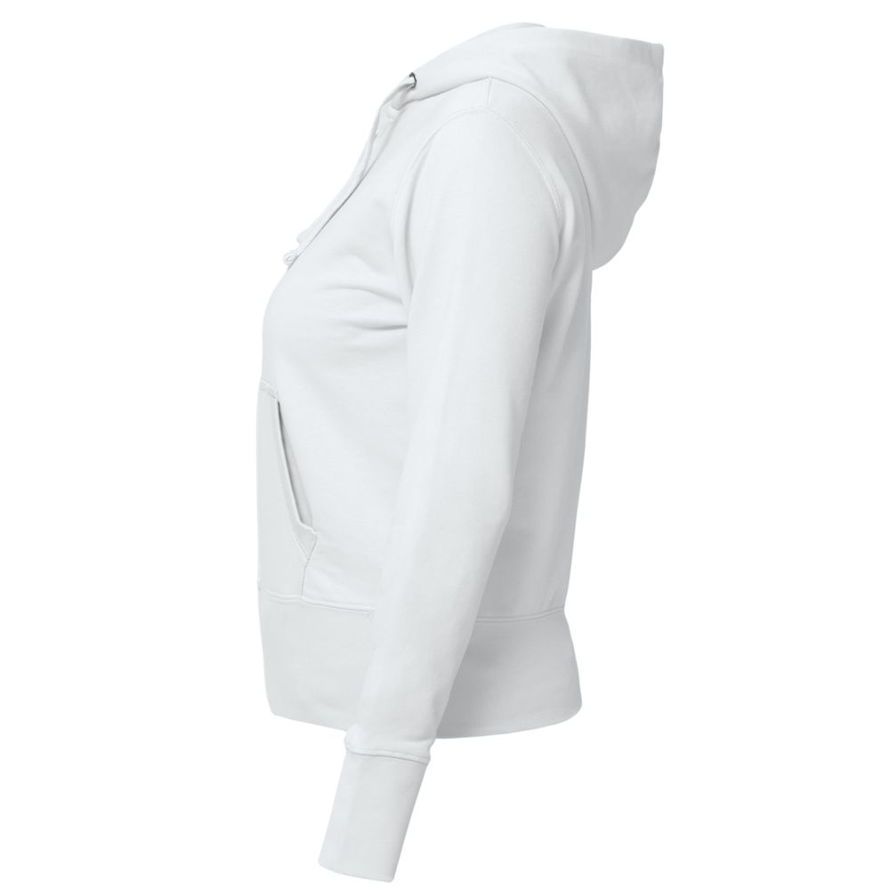Толстовка женская Hooded Full Zip белая — изображение 3