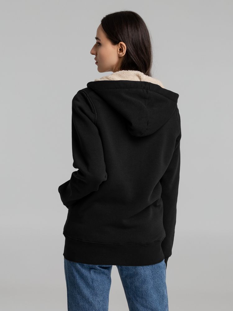 Толстовка унисекс на молнии Sherpa 280, черная — изображение 8
