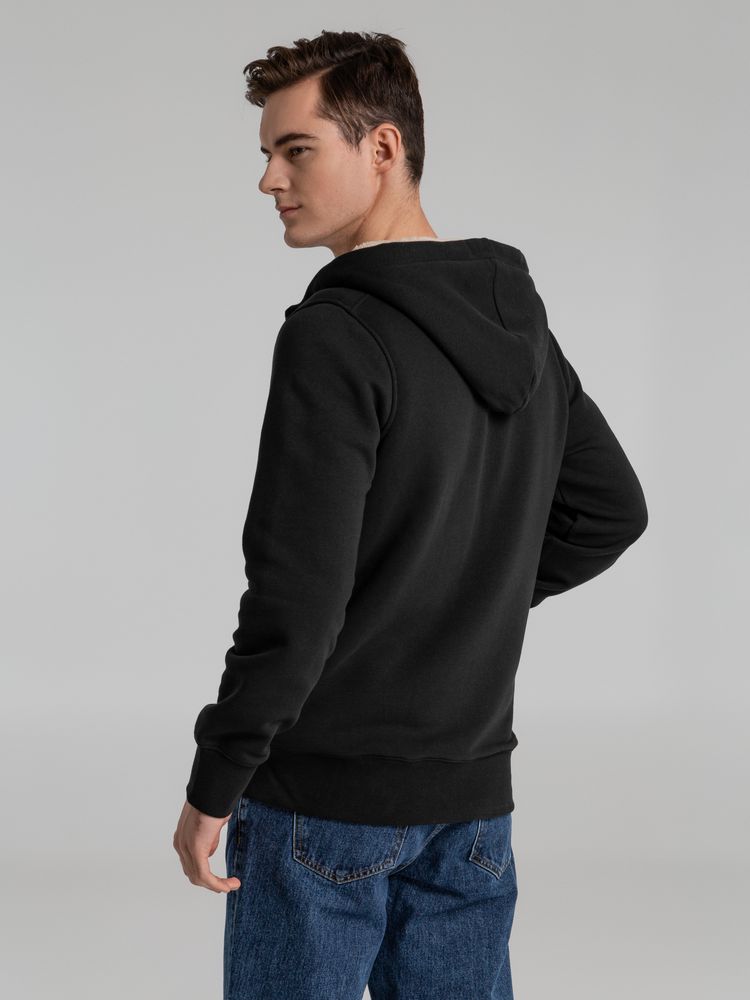 Толстовка унисекс на молнии Sherpa 280, черная — изображение 12