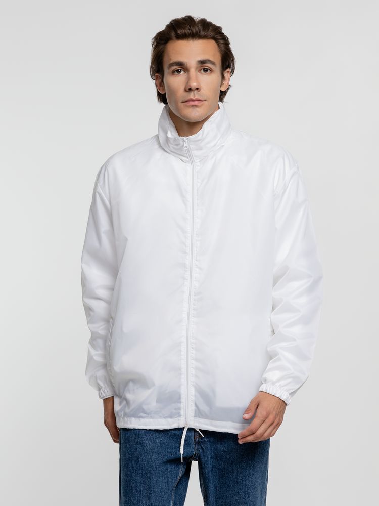 Ветровка унисекс Shift, белая — изображение 7