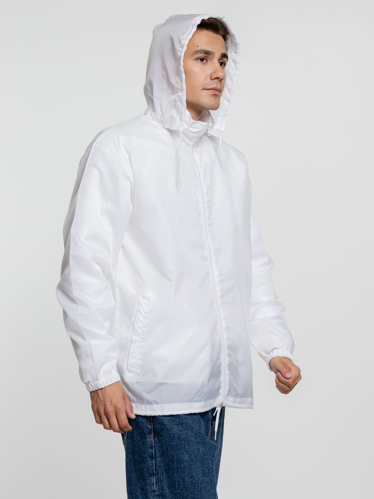 Ветровка унисекс Shift, белая — изображение 8