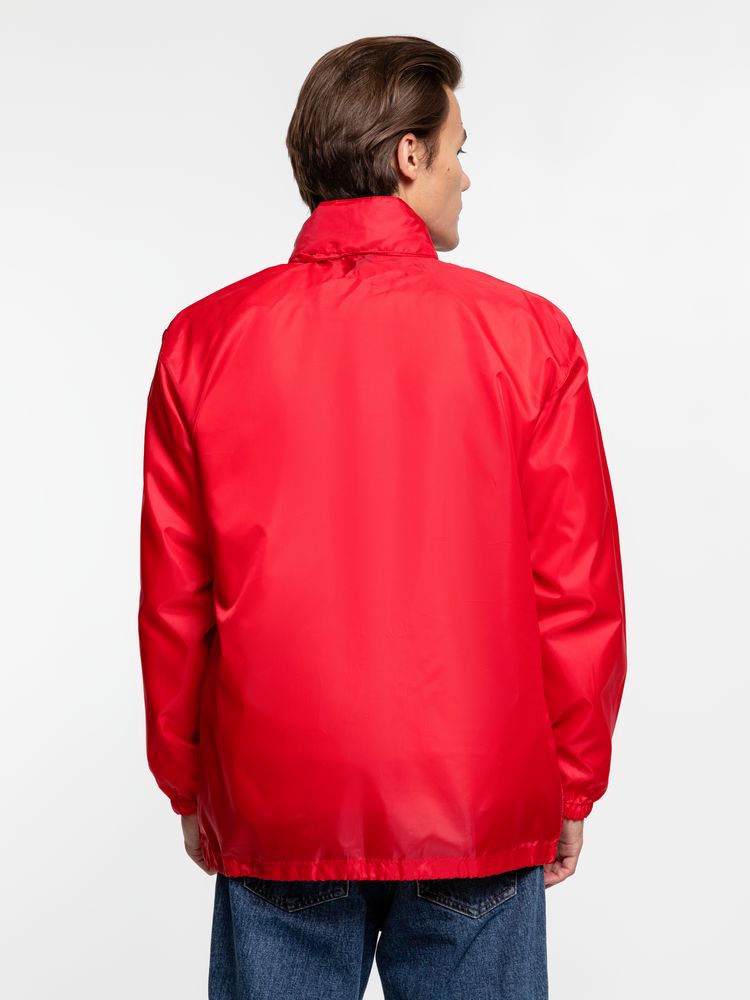 Ветровка унисекс Shift, красная — изображение 12