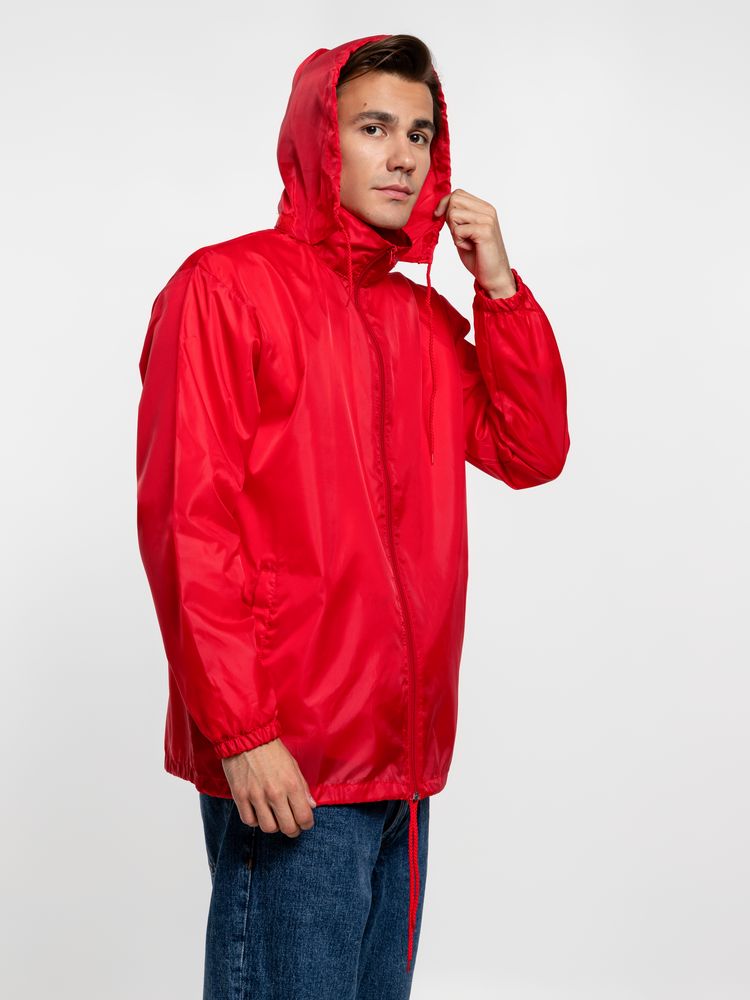 Ветровка унисекс Shift, красная — изображение 11