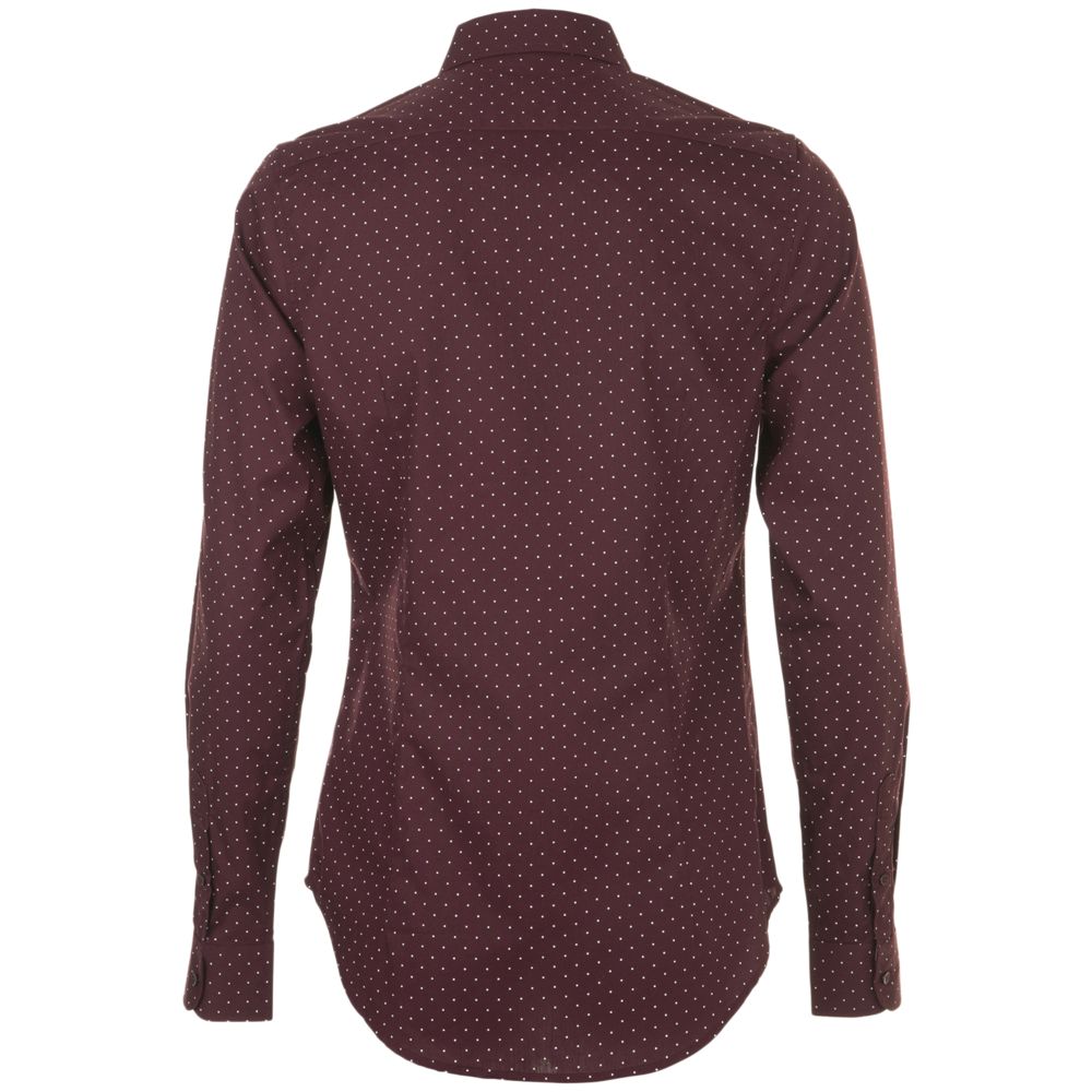 Рубашка женская Becker Women, бордовая с белым — изображение 3