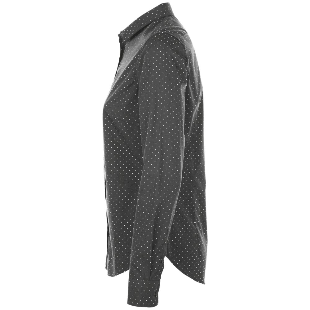 Рубашка женская Becker Women, темно-серая с белым — изображение 4