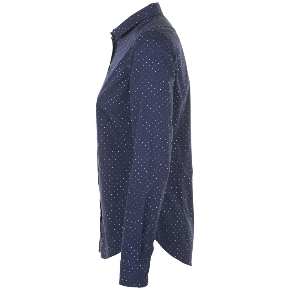 Рубашка женская Becker Women, темно-синяя с белым — изображение 4