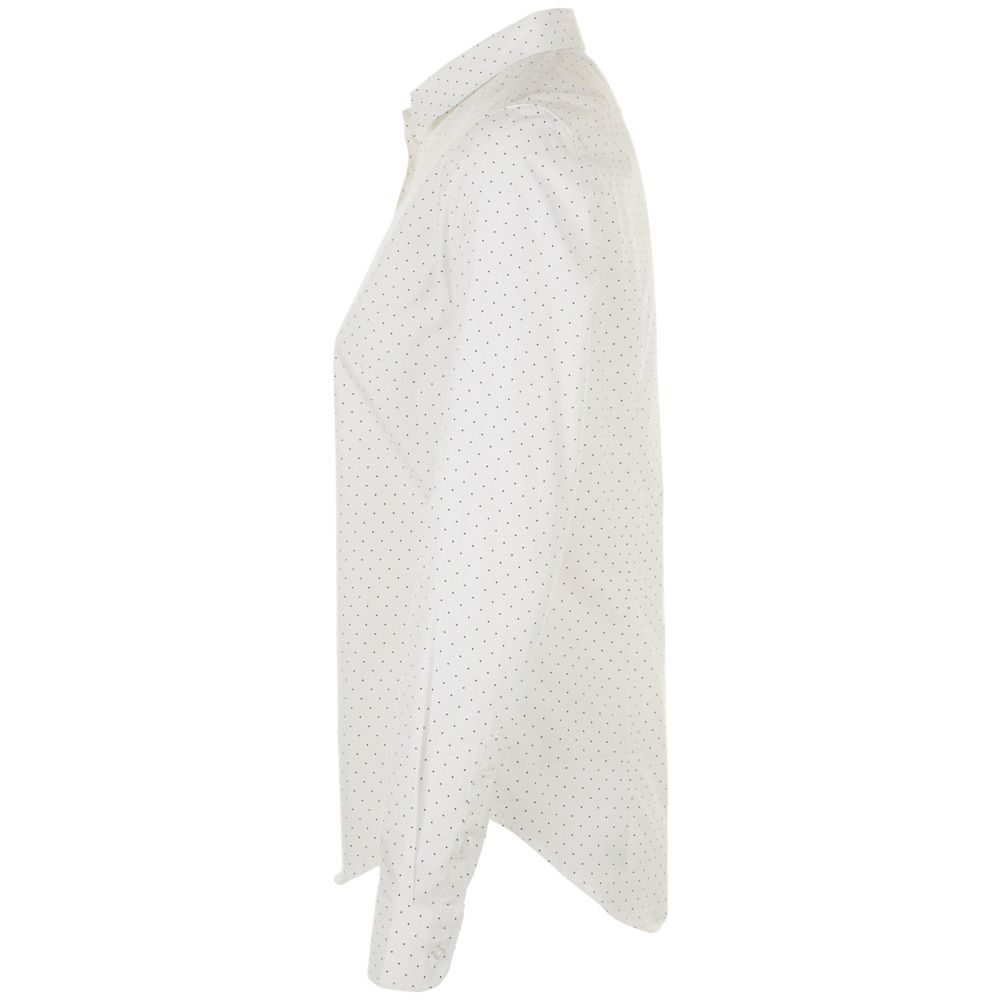 Рубашка женская Becker Women, белая с темно-синим — изображение 4