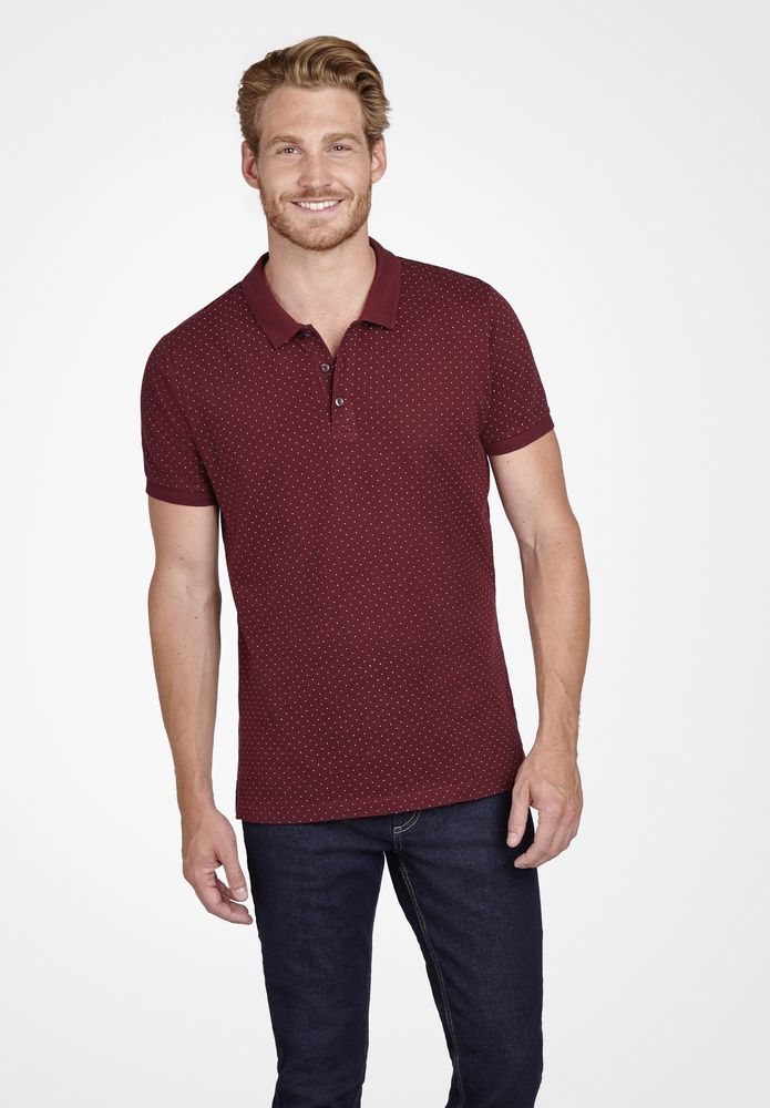 Рубашка поло мужская Brandy Men, темно-серая с белым — изображение 6