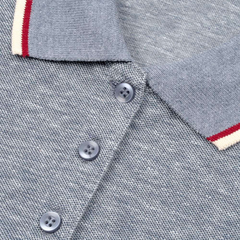 Рубашка поло мужская Paname Men, голубой меланж — изображение 4