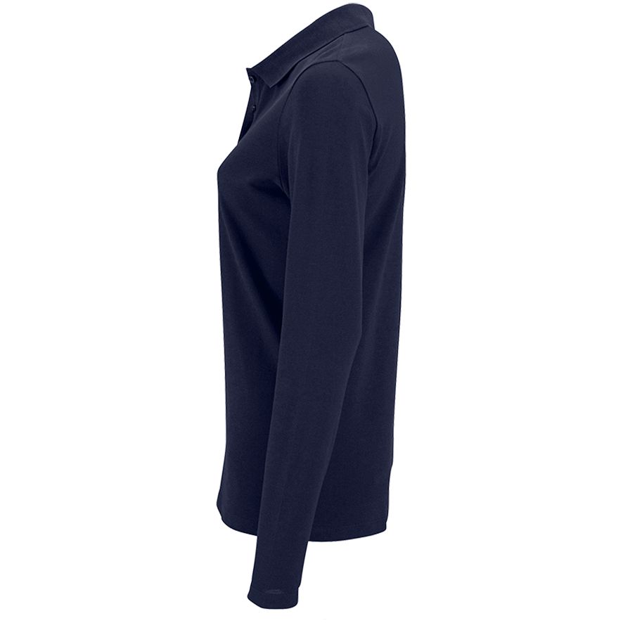 Рубашка поло женская с длинным рукавом Perfect LSL Women, темно-синяя — изображение 4