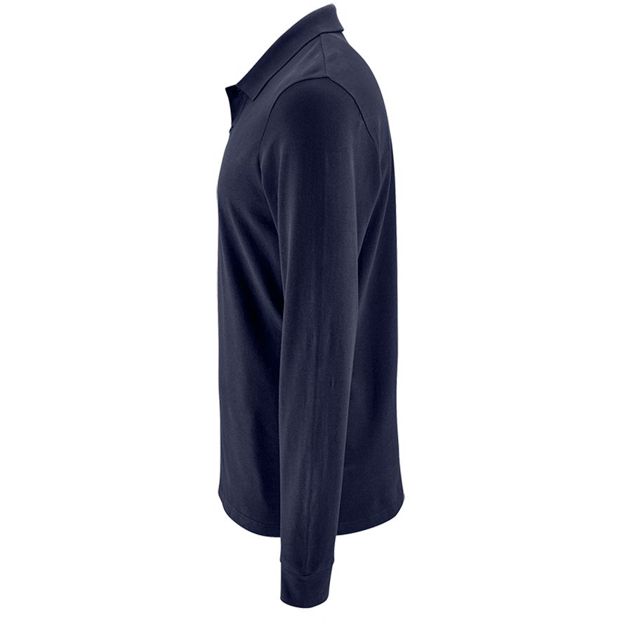 Рубашка поло мужская с длинным рукавом Perfect LSL Men, темно-синяя — изображение 4