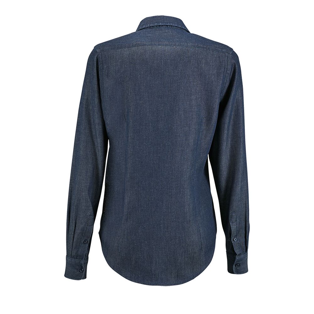 Рубашка женская Barry Women, синяя (деним) — изображение 4