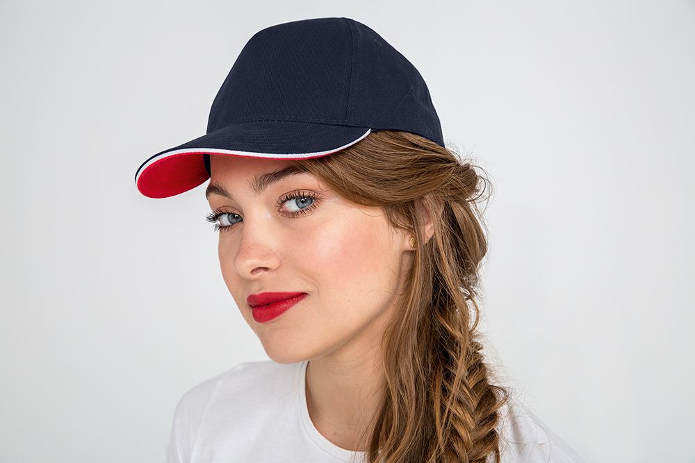 Бейсболка Longchamp, темно-синяя — изображение 5