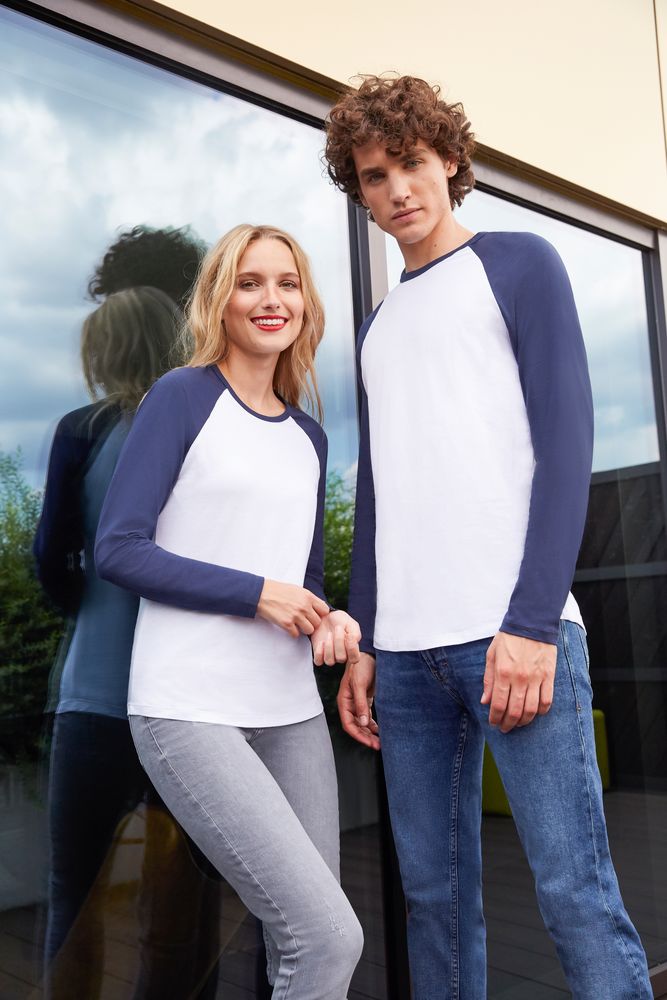 Футболка мужская с длинным рукавом Funky Lsl, белая с черным — изображение 6